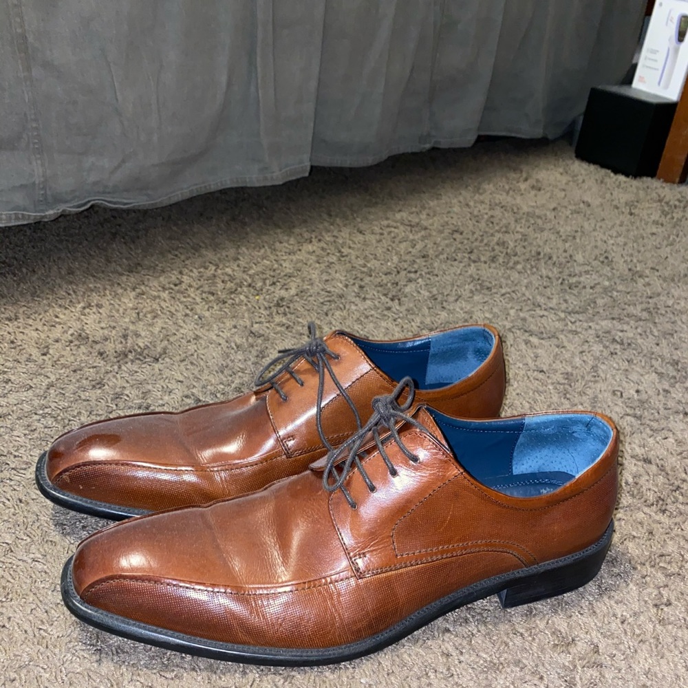Stacy Adams Size 10 Brown Dress Shoes